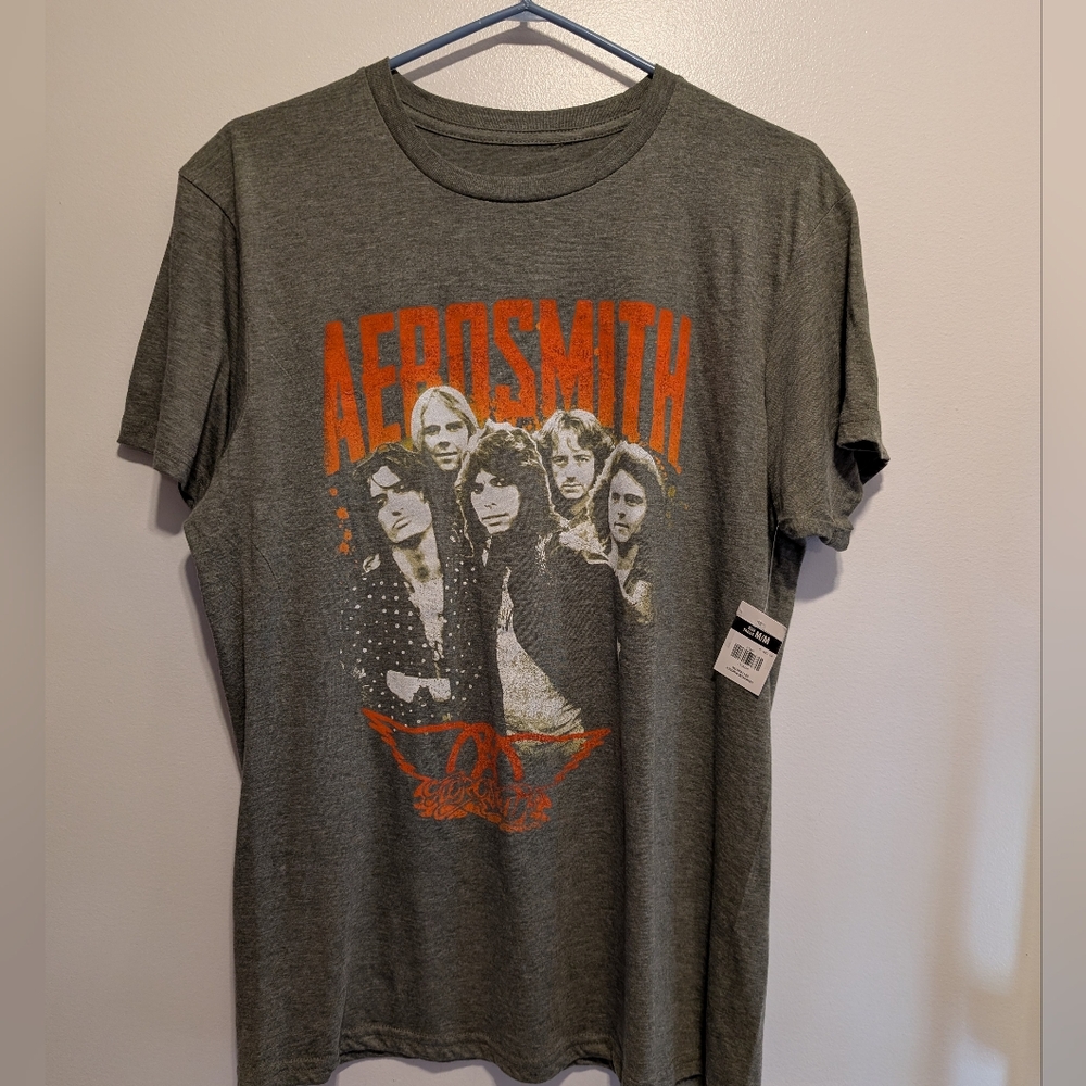 Aerosmith Gray Graphic Tee - Short Sleeve